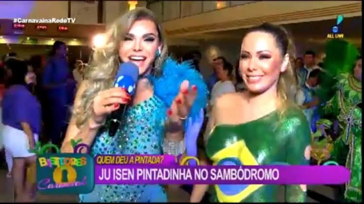 ¡Descuido en tv brasileña! Ju Isen muestra el “ano” en cadena nacional 🥵